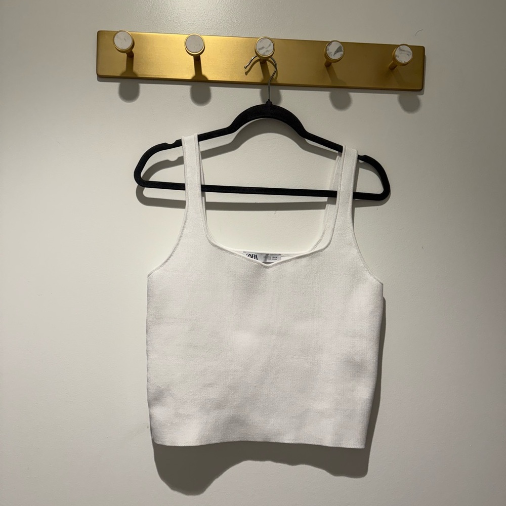 White Knit Tank